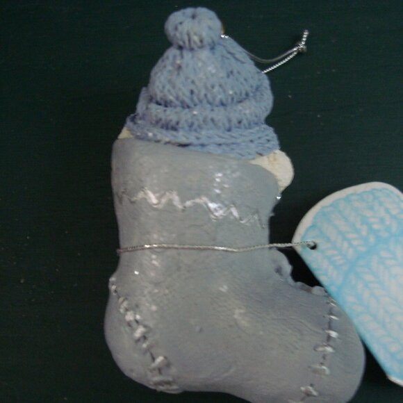 Encore Snow Buddies Buddy in Stocking 94275 Christmas Ornament 1999 New - Picture 3 of 5